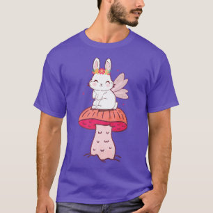 Fairycore Aesthetische kattenkerlade Bunny Mushro T-shirt