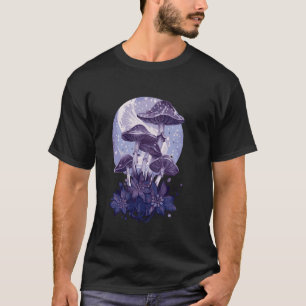 Fairycore Cottagecore Mushroom Moon Phases T-shirt