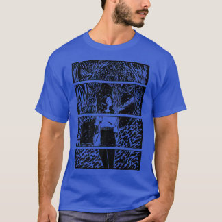 Fairycore Cottcore Girl Lost in Bossen Comic T-shirt