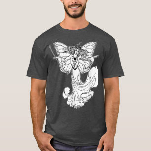 Fairycore, esthetisch gothisch katoen, koningin t-shirt