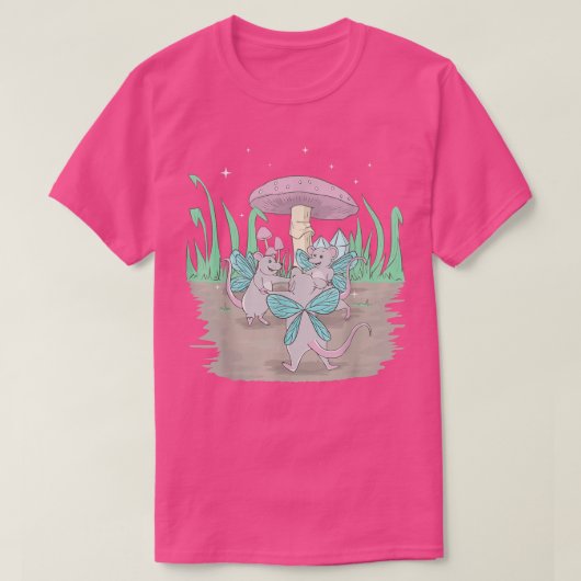 Fairycore esthetische kransdanserende ratten en ee t-shirt (Design voorkant)