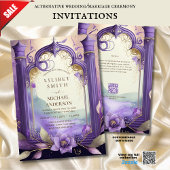 FAIRYCORE FAIRE-PART DE MARIAGE FAIRYTALE PURPLE O