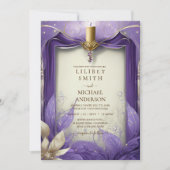 FAIRYCORE FAIRE-PART DE MARIAGE FAIRYTALE PURPLE O (Devant)