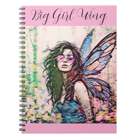 FairyCore Grote Meisjesvleugels Notitieboek (Voorkant)