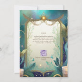 FAIRYCORE MARIAGE INVITATIONS FAIRYTALE FAIRYTALE  (Dos)
