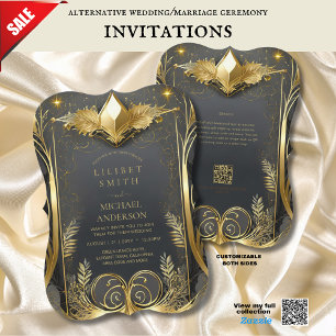 FAIRYCORE MARIAGE INVITATIONS FAIRYTALE OR NOIR
