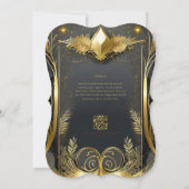 FAIRYCORE MARIAGE INVITATIONS FAIRYTALE OR NOIR (Dos)