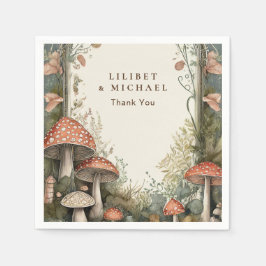 FAIRYCORE Paddenstoelen Goblincore Aangepast Feest Servet