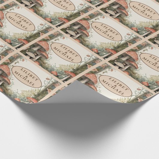 FAIRYCORE Paddenstoelen Goblincore Aangepaste Cade Cadeaupapier (Hoek)