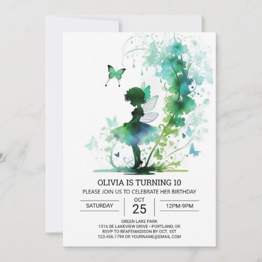 Fairycore Prinses Verjaardagsviering Kaart (Voorkant)