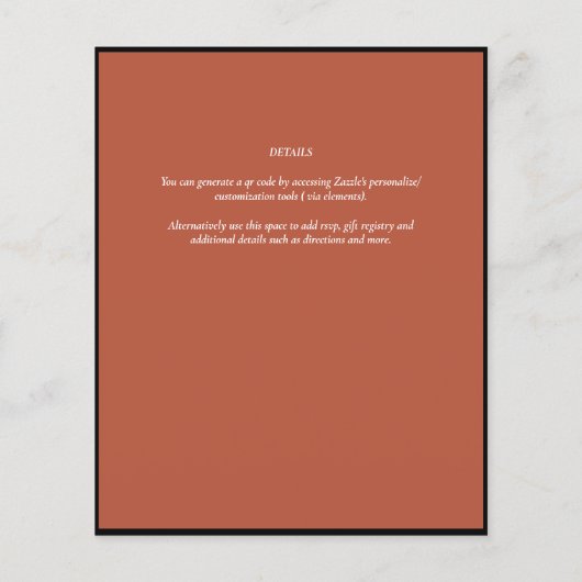 Fairycore Save the Date Goblincore Mushrooms (Achterkant)