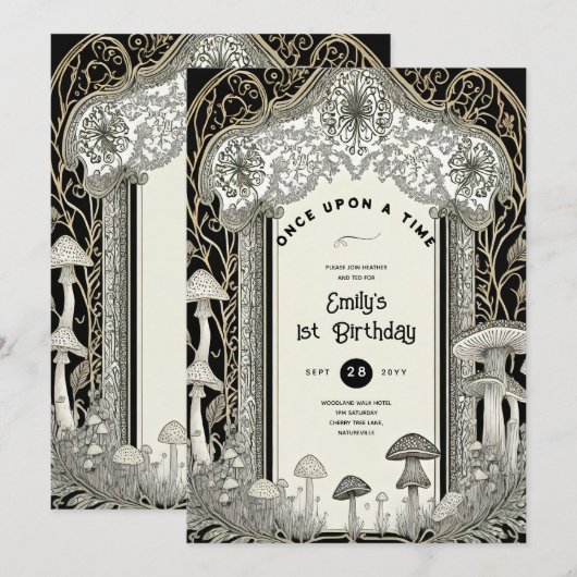 FAIRYCORE SPROOKJES BABYSHOWER 1E VERJAARDAG ELKE KAART (Voorkant / Achterkant)