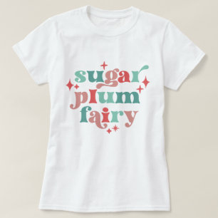 Fairycore Sugar Plum Fairy Typografie Kunst T-shirt