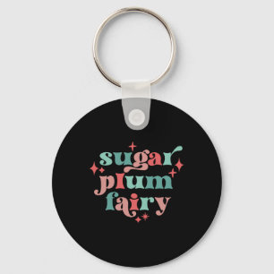 Fairycore Suikerpruimfee Tygraphy Kunst T-shirt Sleutelhanger