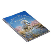 Fairycore White Horse Slow Living Wellness Journal (Côté Droit)