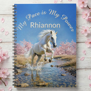 Fairycore Witte Paard Slow Living Wellness Journaa Notitieboek
