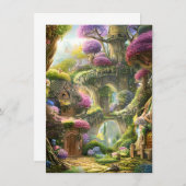 Fairyland Forest Graphic Bedankkaart (Voorkant / Achterkant)