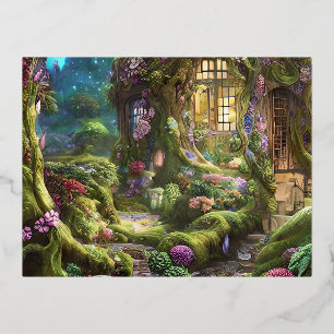 Fairyland Forest Graphic Folie Feestdagen Briefkaart