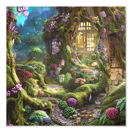 Fairyland Forest Graphic Foto Afdruk (Voorkant)