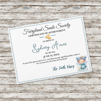 Fairyland Smile Society Certificaat van Prestatie