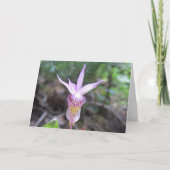 Fairyslipper Orchid Flower Kaart (Voorkant)