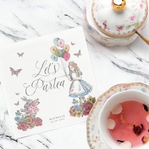 Fairytale Alice in Wonderland: Birthday Tea Party Servet