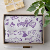 Fairytale Alice in Wonderland Pattern Decoupage Tissuepapier (Geschenk)