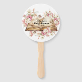 Fairytale Book Flowers Rose Baby Shower Handwaaier