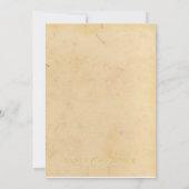 Fairytale bruiloft kaart (Achterkant)