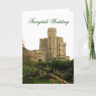Fairytale bruiloft kaart