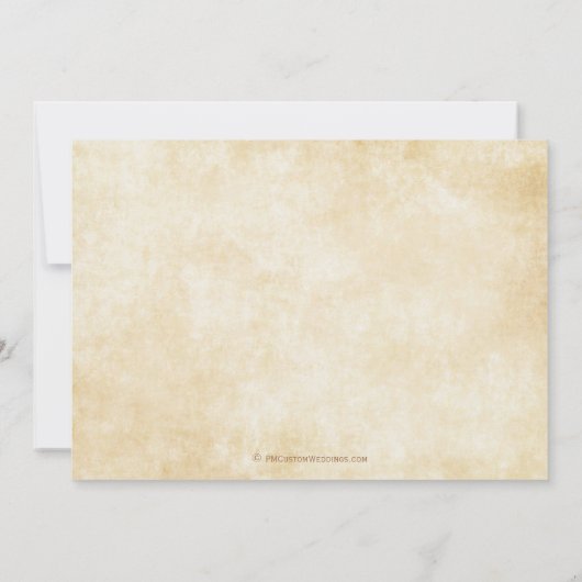 Fairytale bruiloft Sparen de Datum Save The Date (Achterkant)