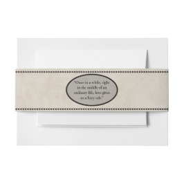 Fairytale bruiloft uitnodigingen wikkel