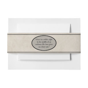 Fairytale bruiloft uitnodigingen wikkel