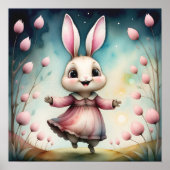 Fairytale Bunny Girl Imprimer Jote Kids Poster (Devant)