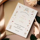 Fairytale Carriage Princess Party Foil Invitation