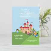 Fairytale Castle 5x7 Anniversaire Fête Invitation (Debout devant)