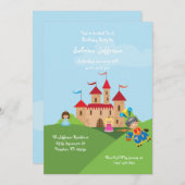 Fairytale Castle 5x7 Anniversaire Fête Invitation (Devant / Derrière)