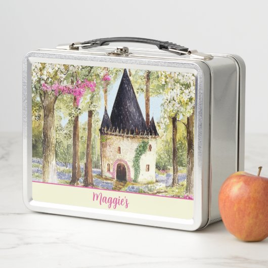 Fairytale Castle Monogrammed Lunch Box (En situation)