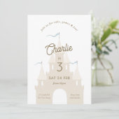 Fairytale Castle Princess Prince Party Invitation (Debout devant)