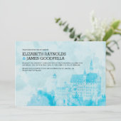 Fairytale Castle Wedding Invitations Kaart (Staand voorkant)