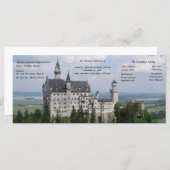 Fairytale Castle Wedding Programme (Devant / Derrière)