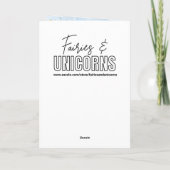 Fairytale Christmas with Holiday Poem Personalized Kaart (Achterkant)