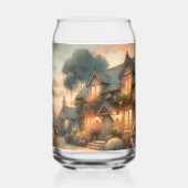 Fairytale Cottage au coucher du soleil avec Rose (Verso)