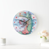 Fairytale Dragon and Fairy Girls Wall Horloge (Maison)