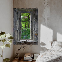 Fairytale 'Fake' Stone Window met Uitzicht van Flo