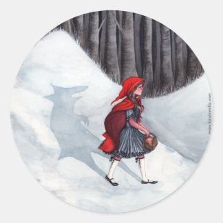 Fairytale fantasy Art Sticker - Wolf binnen