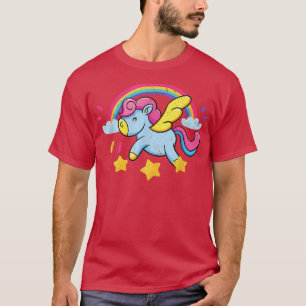 Fairytale Fantasy Rainbow Magical Animal Cute Unic T-shirt