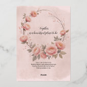 Fairytale Garden Sparkle Faire-part de mariage (Verso)