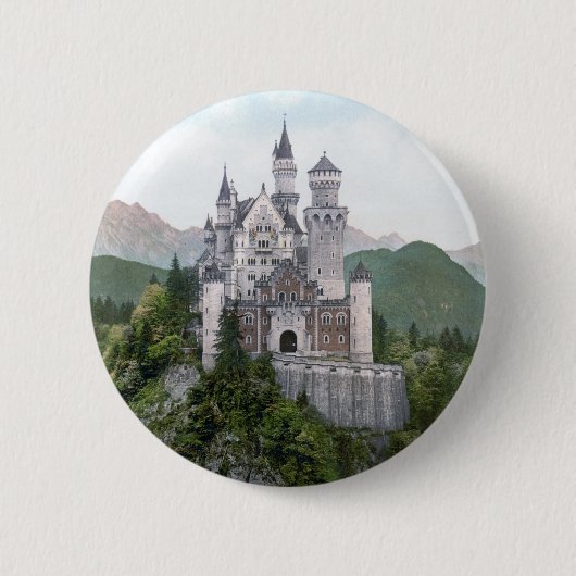 Fairytale German Castle Ronde Button 5,7 Cm (Voorkant)