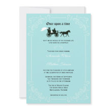 Fairytale Horse et Carriage Mariage Invitations